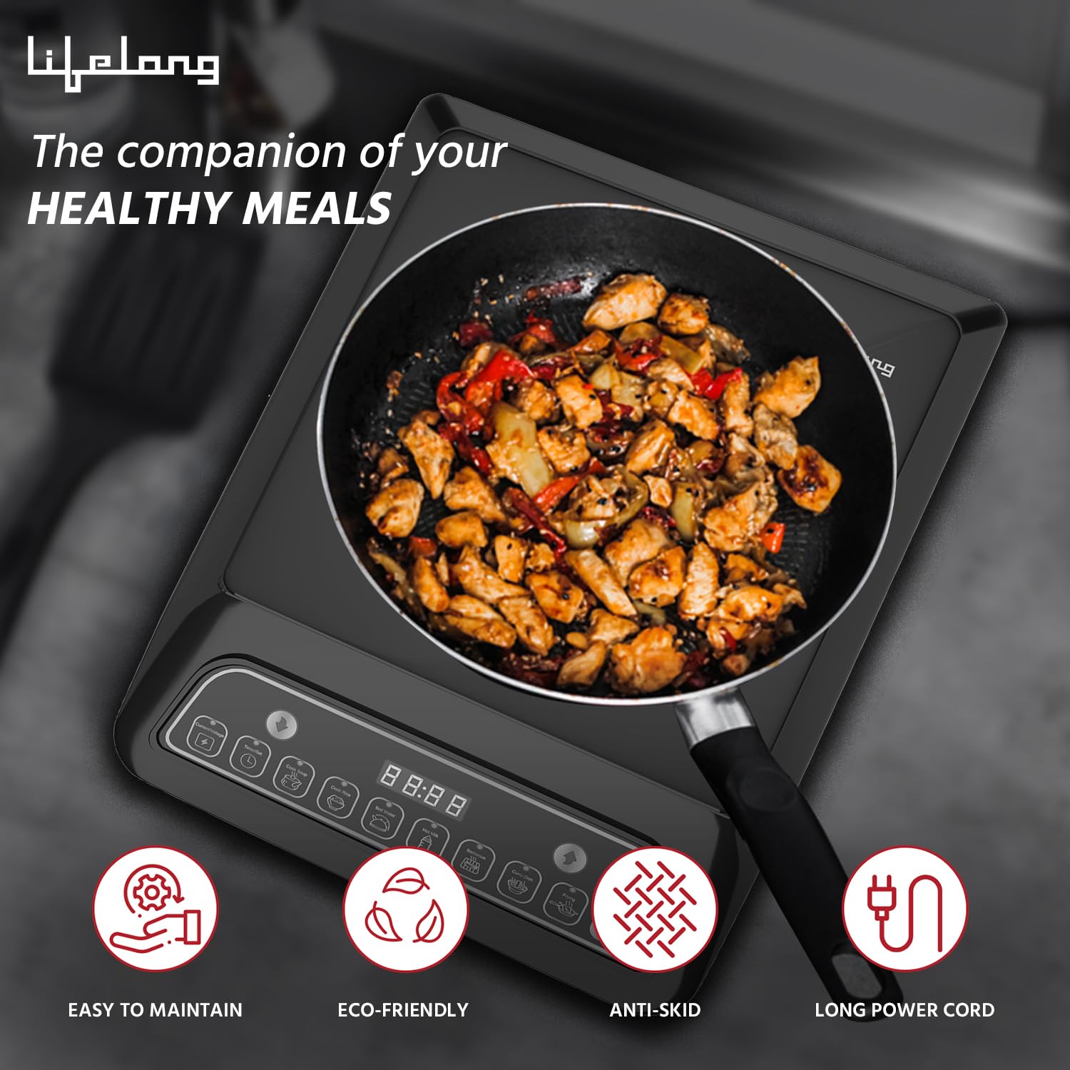 Lifelong 2000 Watt Radiant Induction Cooktop